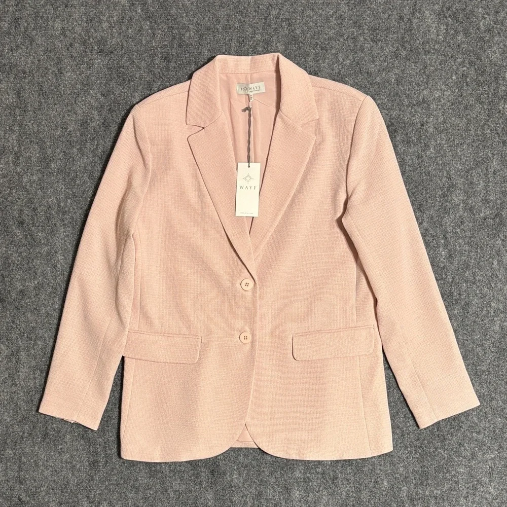 Wayf Light Pink Women's Suit Jacket